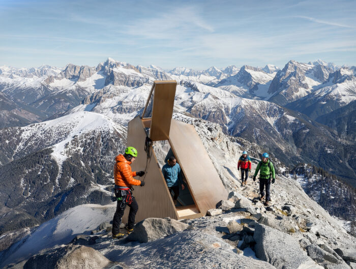 A digitally fabricated bivouac ahead of the 2026 Olympics