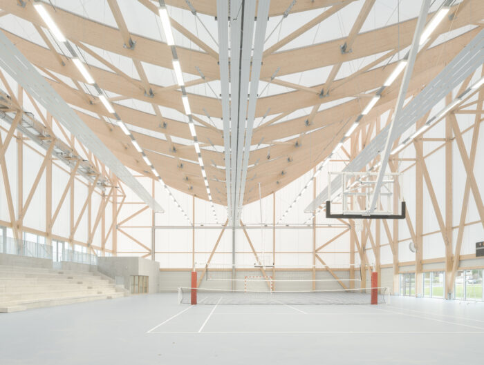 Salle de sport municipale de La Bouëxière, Onze04 Architectes. Cortesía de la Fundació Mies van der Rohe